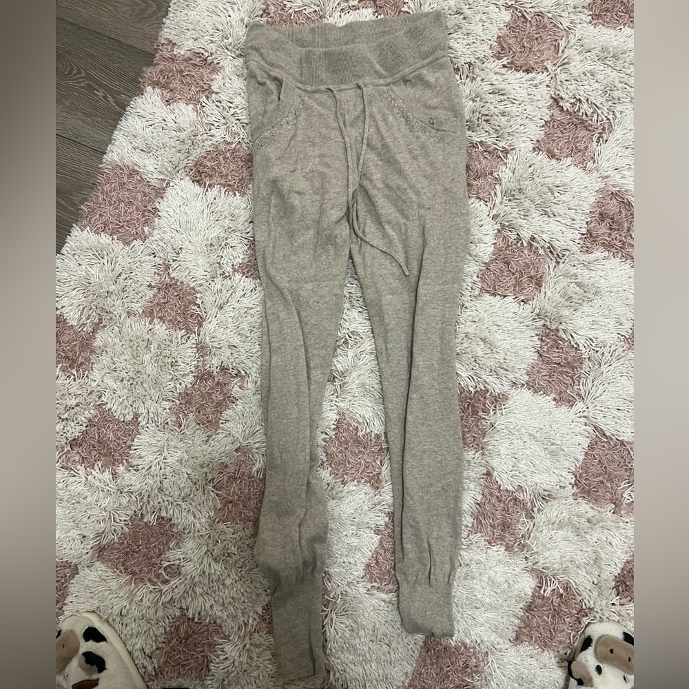 Sonia Bogner Cashmere Lounge Pants Beige Bottoms